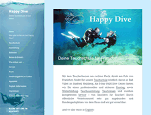 Tablet Screenshot of happydive-frankfurt.de